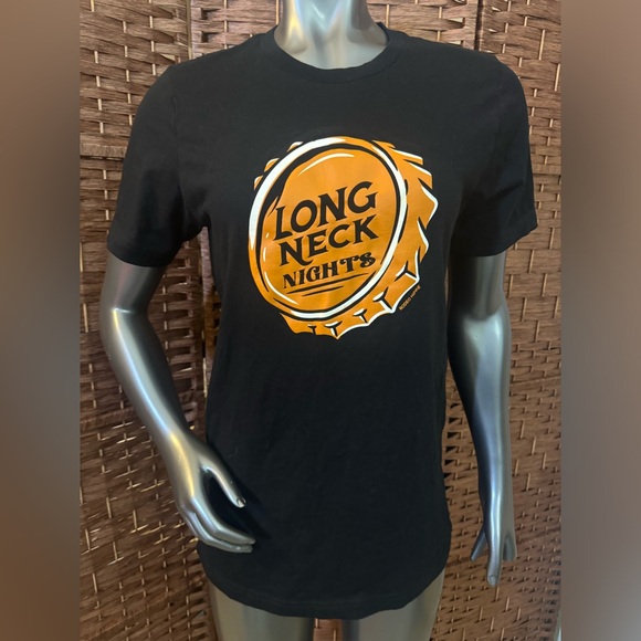 Rodeo Hippie Woman’s Medium T-shirt 100% Cotton Made USA Long Neck Night Beer - Picture 2 of 10